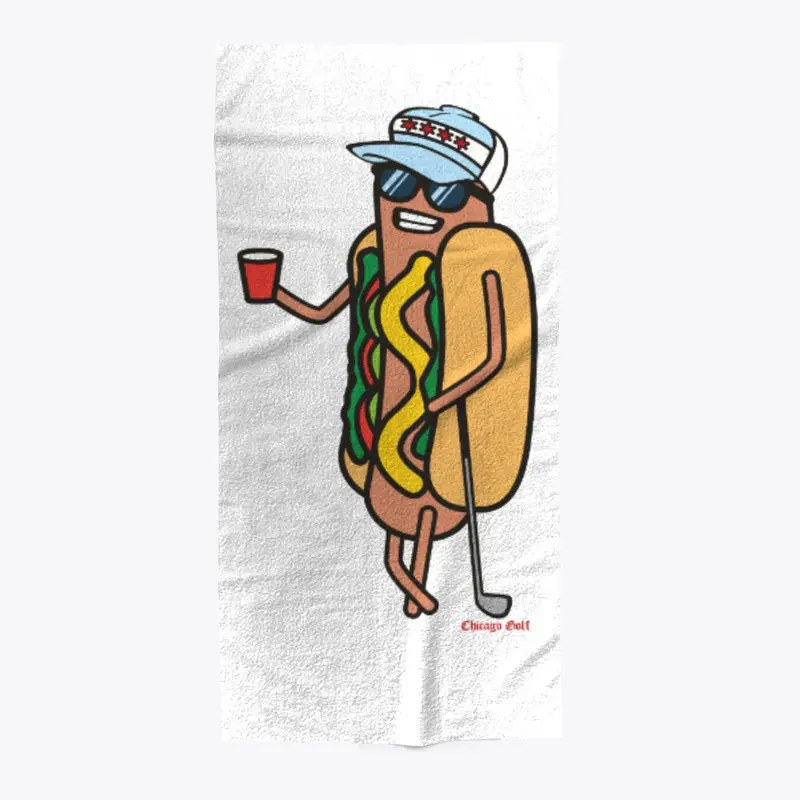 Chicago Golf Beach Towel